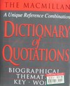 The macmillan dictionary of quotations