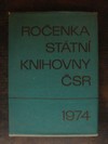 Ročenka státní knihovny ČSR 1974