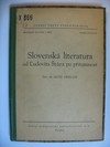 Slovenská literatura od Ludovíta Štúra po přítomnost